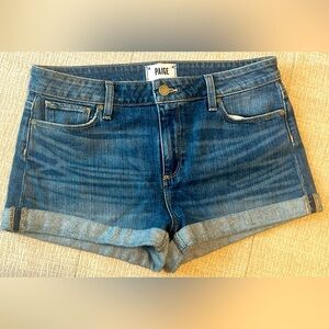 PAIGE Blue Jean Shorts